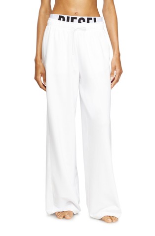 Cotton-blend sweatpants with logo waistband