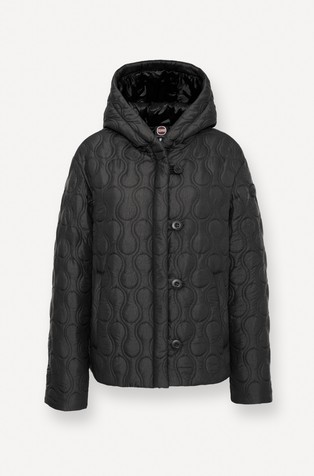 Prošivena vodoodbojna jakna s kapuljačom