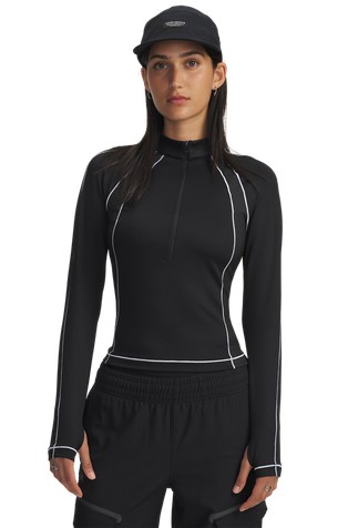 ColdGear® teksturirana majica dugih rukava s djelomičnim kopčanjem