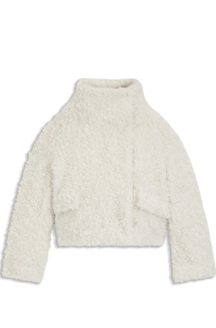 BOSS x Steiff relaxed fit jakna od kovrčave tkanine