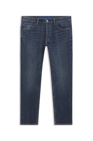 Tapered fit jeans hlače od rastezljivog denima