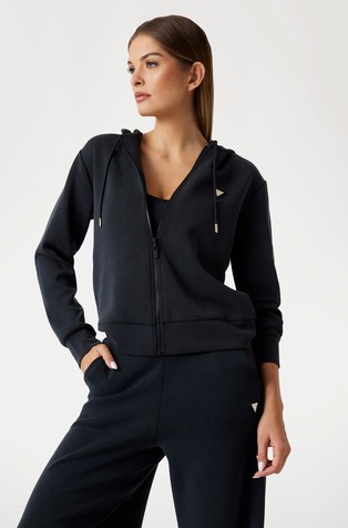 Hooded scuba sweatshirt