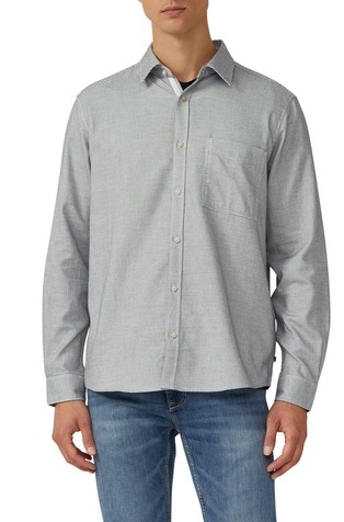 Regular fit košulja s uzorkom i džepom na prsima