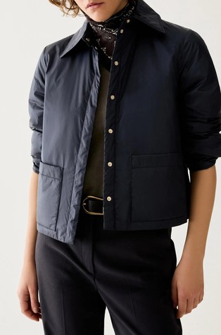Water-repellent padded jacket