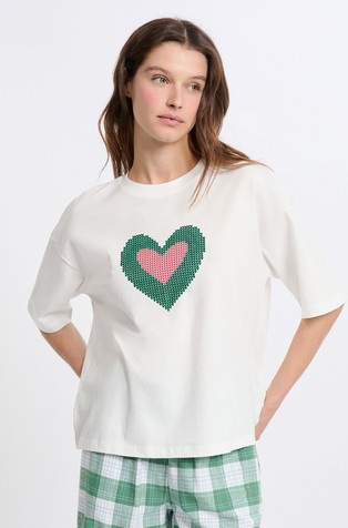 Parisia pamučni gornji dio pidžame kratkih rukava