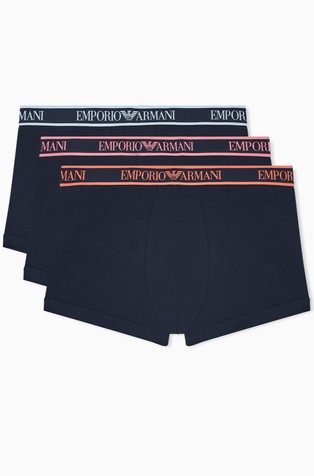 Three-pack of boxer briefs with logo waistband
