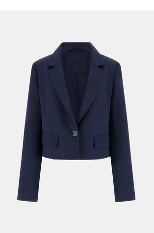 Cropped sako s jednorednim kopčanjem