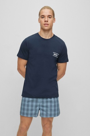 Pamučna potkošulja kratkih rukava s logotipom