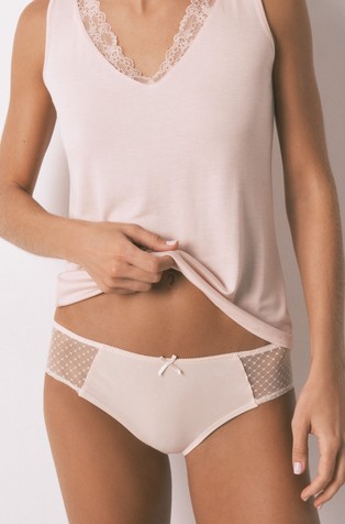 Gaćice od mješavine pamuka s umetcima od tila