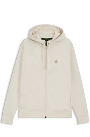 Relaxed fit pulover od mješavine pamuka s kapuljačom