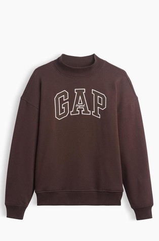 Gap logo ženski pulover s povišenim ovratnikom