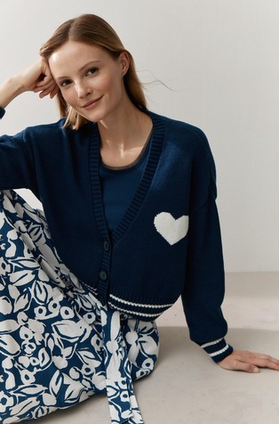 Cardigan with heart