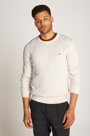 Relaxed fit strukturirano pleten pulover