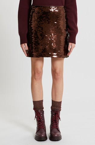 Monochrome kratka suknja sa šljokicama