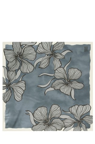 Satenska marama s cvjetnim uzorkom