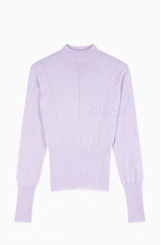 Pleten vuneni pulover s rupicama