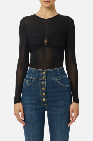 Bodi od viskoze s ukrasnim elementom