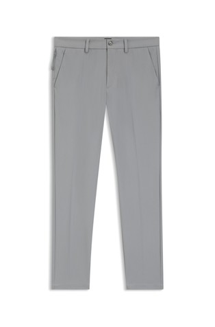 Slim-fit trousers in cotton-blend twill