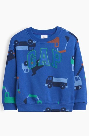 Relaxed fit pulover s printom za djecu dječake