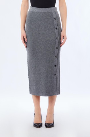 Pletena suknja od mješavine viskoze