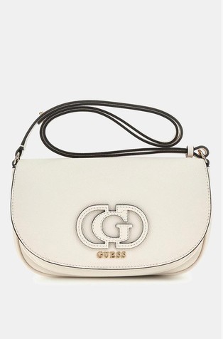 Calebra Faux Leather Flap Over Crossbody Bag