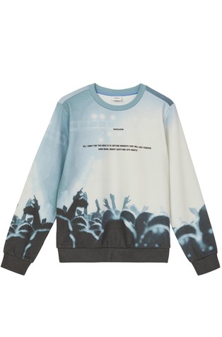 Pulover od mješavine pamuka s otiskom po cijeloj površini