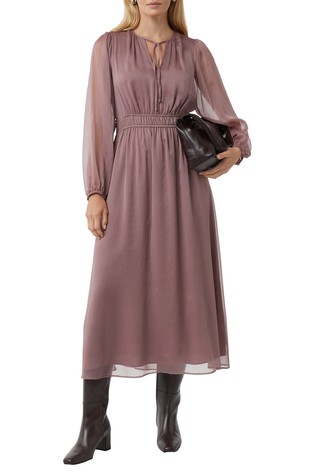 Midi haljina od šifona