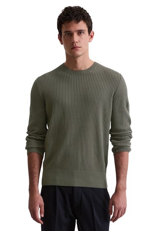 Rebrasto pleten pamučni pulover