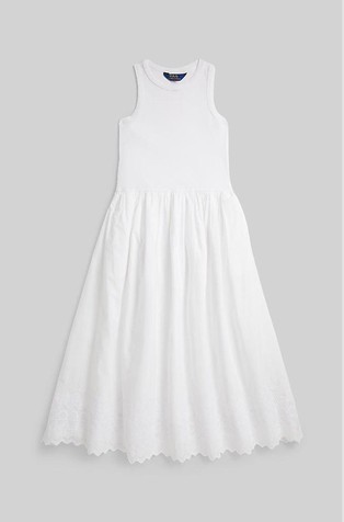 Sleeveless Cotton Midi Dress