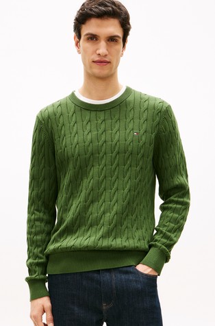 Relaxed fit strukturirano pleten pulover