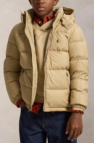 Vodoodbojna jakna punjena paperjem od ripstop tkanine s kapuljačom