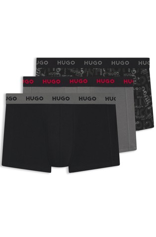 Paket od 3 para bokserica od rastezljivog pamuka s logo obrubom