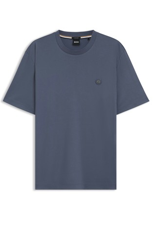 Mercerised-cotton T-shirt with Double B monogram