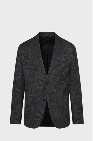 Regular fit sako sa žakard uzorkom