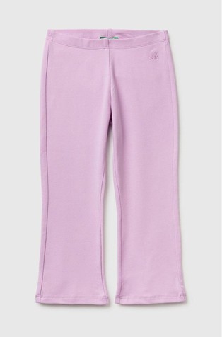 Stretch cotton flared leggings