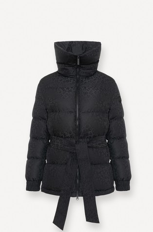 Vodoodbojna jakna punjena paperjem s trakom za vezanje i životinjskim uzorkom