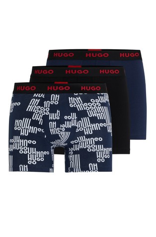 Paket od 3 para pamučnih bokserica s logo obrubom