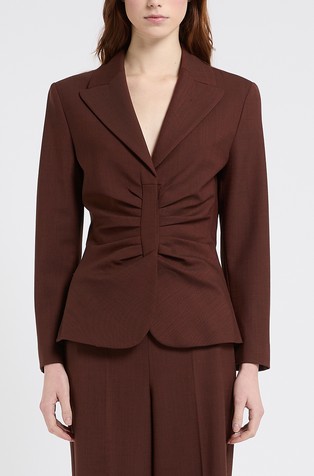 Slim fit sako od rastezljive mješavine vune