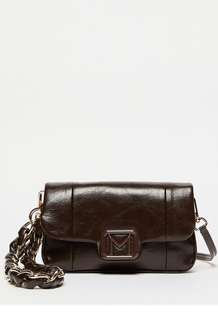 Mini bag in coated fabric