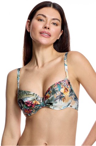 Gornji dio kupaćeg kostima s tropskim uzorkom