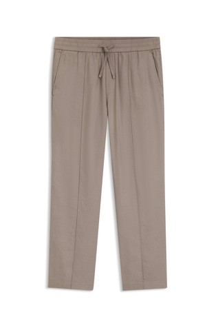 Straight-fit trousers in a linen blend