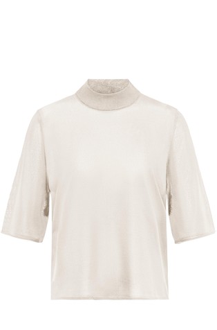 Knitted T-shirt in a luxurious texture