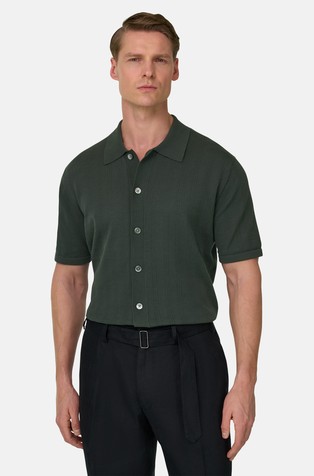 Pletena košulja kratkih rukava od organskog pamuka