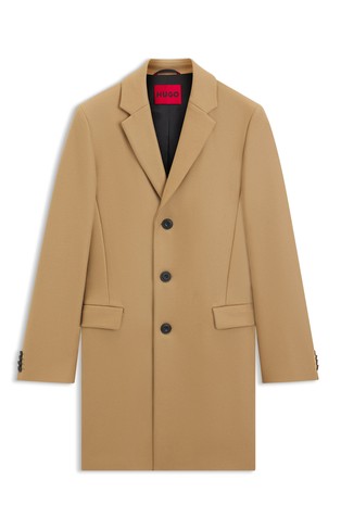 Slim fit kaput od mješavine vune s kašmirom