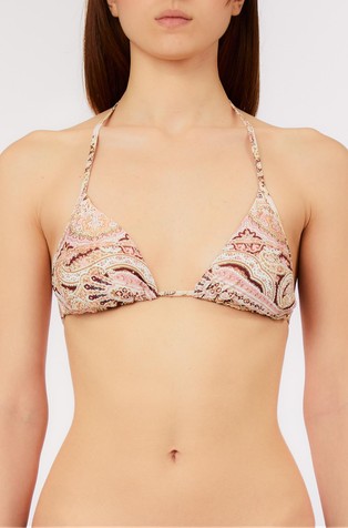 Trokutast gornji dio kupaćeg kostima s uzorkom