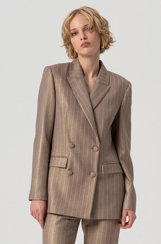 Prugast sako s dvorednim kopčanjem