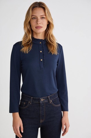 Viscose 3/4 sleeve tee
