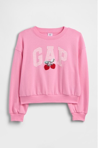 Kids Oversized Wedge Graphic Sweatshirt