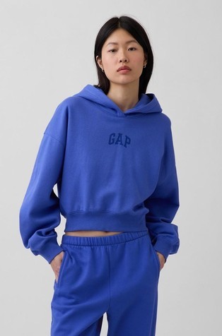 Gap logo ženski cropped hoodie