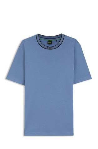 Pamučna majica kratkih rukava s logo ovratnikom